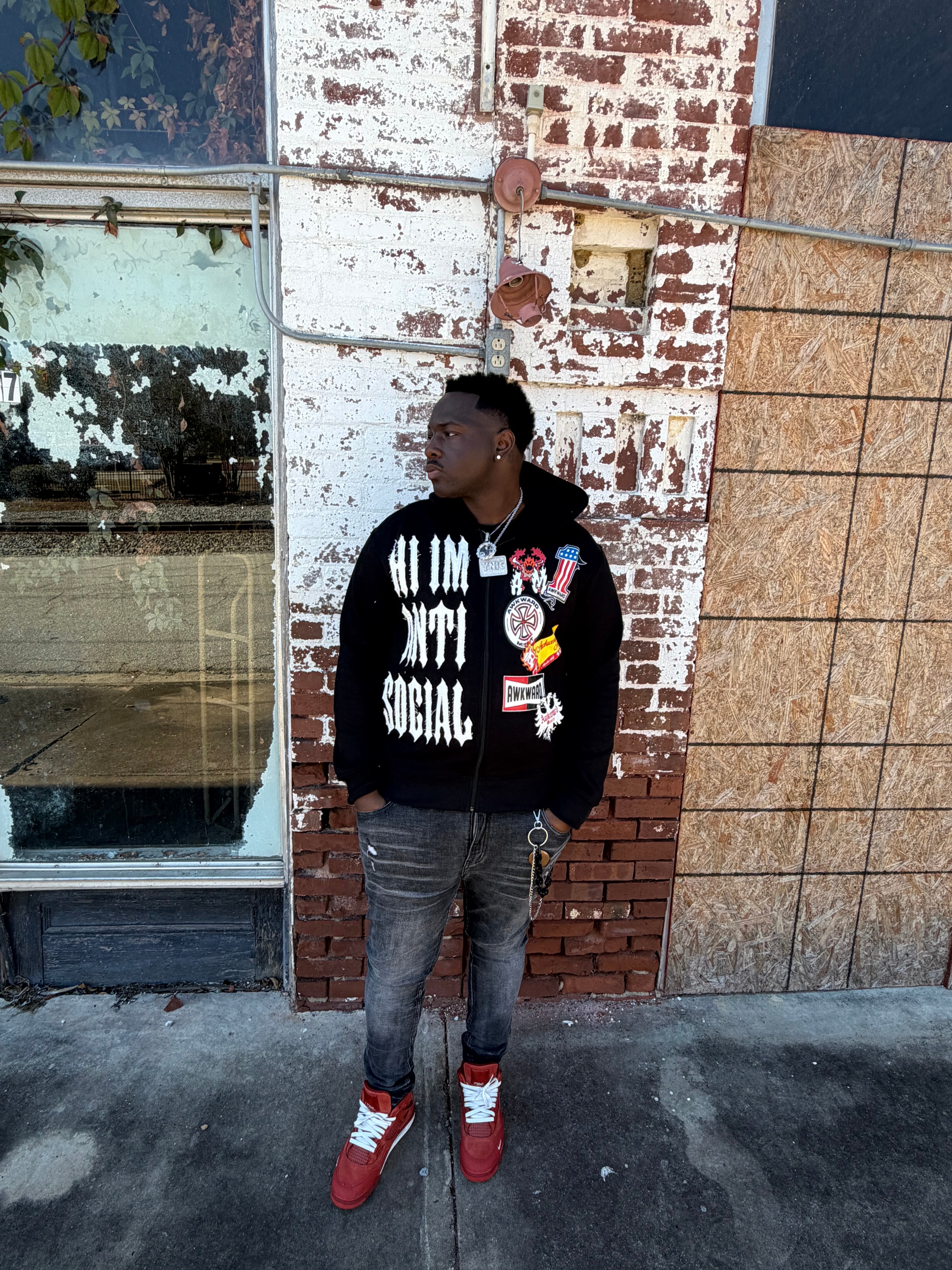 Hi I’m Anti Social Zip Up